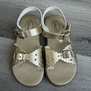 FootMates Shiny Gold Kids Sandals